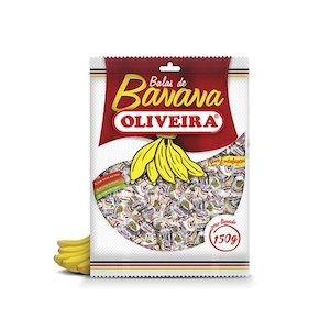 Bala de Banana Oliveira Pacote 150g