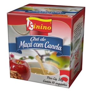Chá Kinino Maçã e Canela Caixa 10 Un