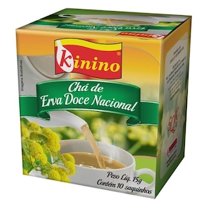Chá Kinino Erva Doce Nacional Caixa 10 Un