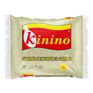 Farinha de Mandioca Kinino Grossa Pacote 1kg