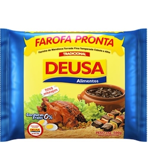 Farofa Pronta Deusa Tradicional Pacote 500g