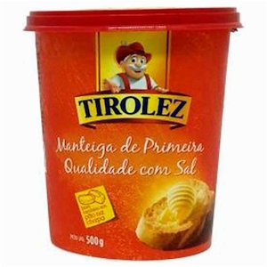 Manteiga Tirolez de Primeira Qualidade com Sal Pote 500g