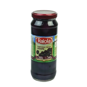 Azeitonas Pretas Azapa Raiola Vidro 200g