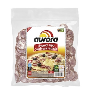 Linguiça Calabresa Defumada Fatiada Aurora 1kg