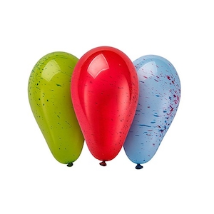 Balão Regina Salpicado Arco Iris N7 Pacote 50 Un