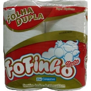 Papel Higiênico Fofinho Folha Dupla Neutro Pacote 4 Rolos