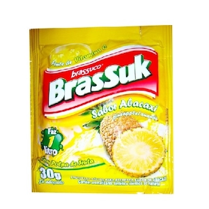Refresco em Pó Brassuk Abacaxi Sachê 30g