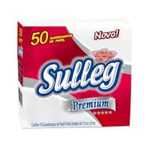 Guardanapo de Papel Premium Sulleg 31x31cm Pacote com 50un