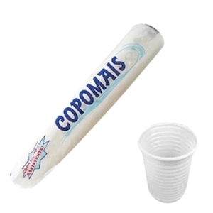 Copo Plástico Descartável Branco Copomais 200ml