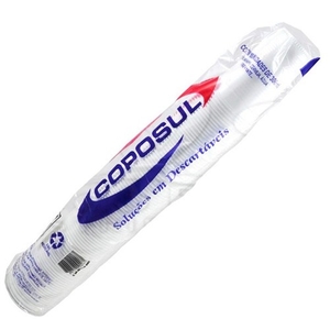 Copo Descartável Coposul Branco 300ml 100un