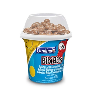 Iogurte Carolina Bibi Bits Chocolate Ao Leite Copo 125g