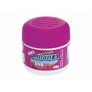 Aromatizador para Carro Gel Monza Uva Frasco 60g