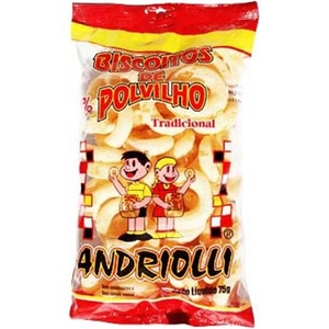 Biscoito Andriolli Polvilho Argolinha Pacote 50g