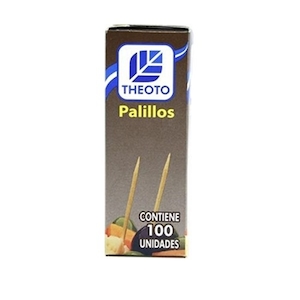 Palito de Dente Theoto Madeira Caixa 100 Un