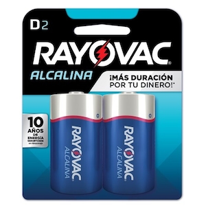 Pilha Alcalina Rayovac D Embalagem 2un