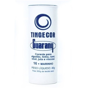Corante de Roupas Guarany Azul Marinho N16 Embalagem 40g