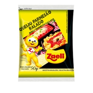 Queijo Parmesão Ralado Zaeli Pacote 50g