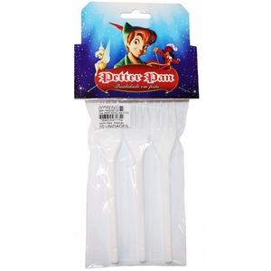 Garfo Plástico Petter Pan Soft 10 Unidades