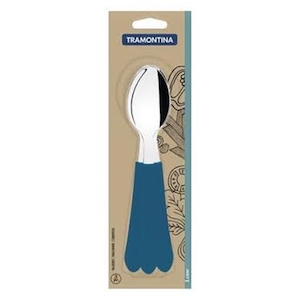 Conjunto Colher de Mesa Inox Tramontina Leme Azul 3 Peças