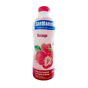 Bebida Láctea Sanmariana Morango 900g
