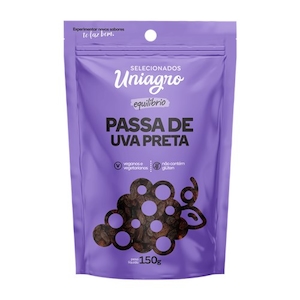 Uva Passa Escura Uniagro sem Glúten 150g