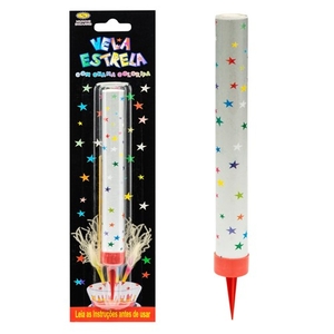 Vela Estrela Prata Regina