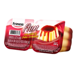Flan Frutas Calda de Frutas Vermelhas Frimesa 200g