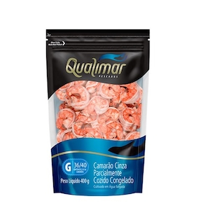 Camarão Cozido Congelado Qualimar 400g
