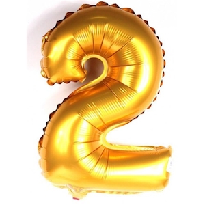 Balão Metalizado Dourado N2 1 Unidade