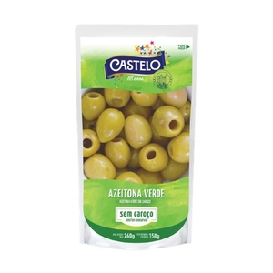 Azeitona Verde sem Caroço Castelo Sachê 150g