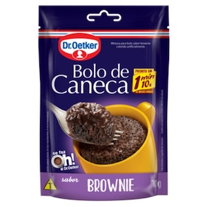 Mistura Bolo Dr Oetker Caneca Brownie 70g