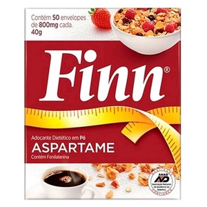 Adoçante em Pó Finn Aspartame 50 Envelope 8g