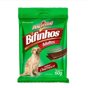 Bifinhos Powerdog Adulto 60g Carne