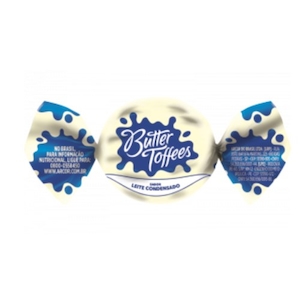 Bala Butter Toffees Sabor Leite Condensado Arcor 100g
