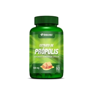Extrato de Própolis 500mg Herbamed 60 Cápsulas