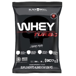 Whey Turbo Sabor Chocolate Black Skull 907g