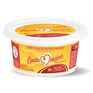 Mix Manteiga e Margarina com Sal Linda Mineira 200g