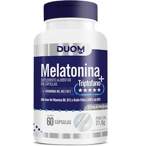 Melatonina + Triptofano Duom 60 Cápsulas