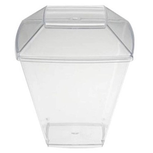 Copo Plástico Reforçado Pic 151 com Tampa 150ml Plastilânia 10un