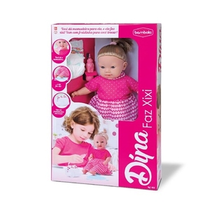 Brinquedo Boneca Dina Faz Xixi Bambola