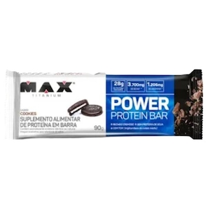 Barra Power Protein Bar Sabor Cookies Max Titanium 90g