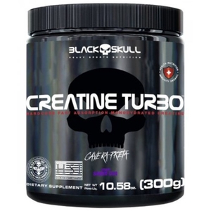 Suplemento Alimentar Creatine Turbo Caveira Preta Sabor Uva Black Skull 300g