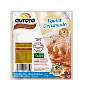 Peito de Frango Poulet Defumado Aurora 200g