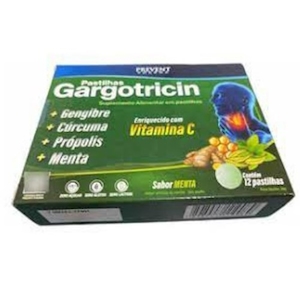 Pastilhas Gargotricin Vitamina C Sabor Menta Pastilhas Prevent Pharma 12un