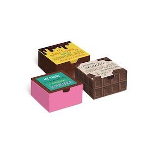 Caixa Cromus para 6 Brigadeiros Chocolate 12x8x3.5 Un