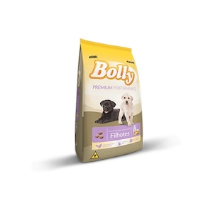 Ração para Cães Filhotes Sabor Frango e Leite Premium Bolly 1kg