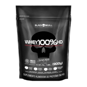 Whey 100% Hd Chocolate Refil Black Skull 900g