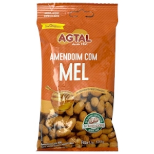 Amendoim Confeitado Agtal com Mel Pacote 100g
