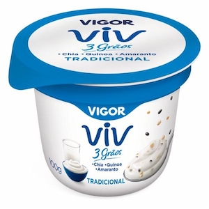 Iogurte Natural Vigor Viv 3 Grãos Tradicional 100g