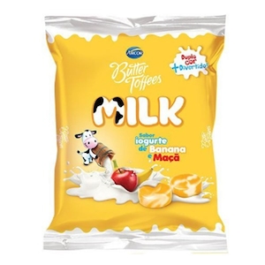 Bala Recheada Butter Toffees Iogurte Banana & Maça Arcor 48g